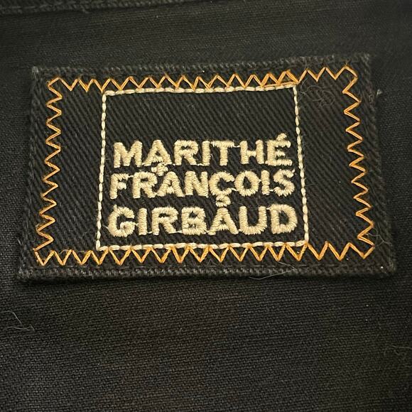 VTG Girbaud Marithe Francois Black Thick Jean Trucker Jacket Men Size XXL Y2K - Picture 11 of 12